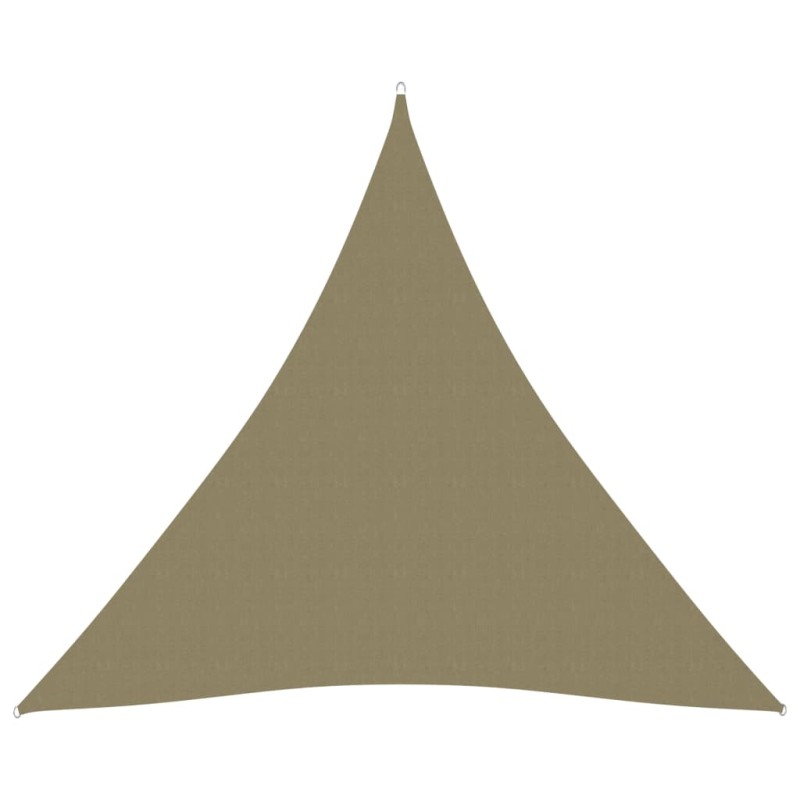 vidaXL Toldo de vela triangular tela Oxford beige 4x4x4 m vidaXL Toldo de vela triangular tela Oxford beige 4x4x4 m
