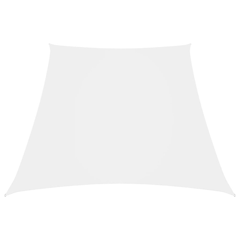 vidaXL Toldo de vela trapezoidal de tela oxford blanco 3/5x4 m vidaXL Toldo de vela trapezoidal de tela oxford blanco 3/5x4 m