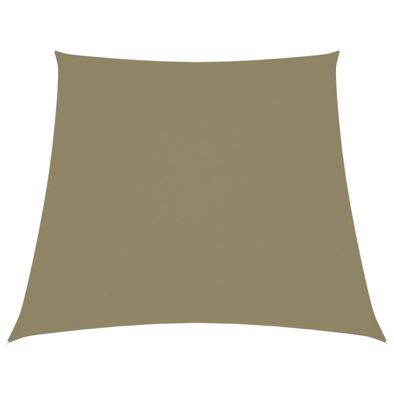 vidaXL Toldo de vela trapezoidal de tela oxford beige 3/5x4 m vidaXL Toldo de vela trapezoidal de tela oxford beige 3/5x4 m