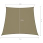 vidaXL Toldo de vela trapezoidal de tela oxford beige 3/5x4 m vidaXL Toldo de vela trapezoidal de tela oxford beige 3/5x4 m