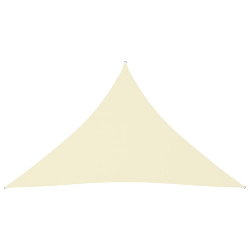 vidaXL Toldo de vela triangular tela Oxford color crema 3,5x3,5x4,9 m vidaXL Toldo de vela triangular tela Oxford color crema 3,5x3,5x4,9 m