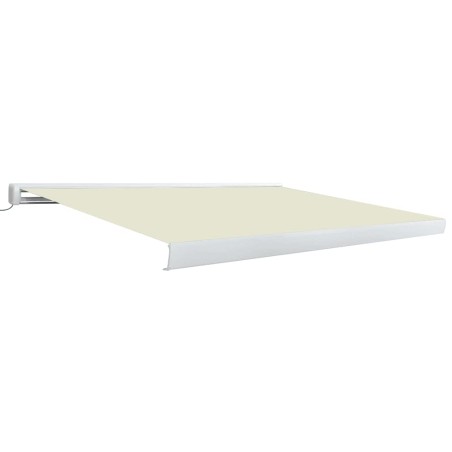 vidaXL Toldo de carrete motorizado color crema 450x300 cm