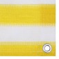 vidaXL Toldo para balcón HDPE amarillo y blanco 120x500 cm vidaXL Toldo para balcón HDPE amarillo y blanco 120x500 cm