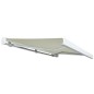 vidaXL Toldo de carrete motorizado color crema 450x300 cm