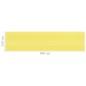 vidaXL Toldo para balcón HDPE amarillo y blanco 120x500 cm vidaXL Toldo para balcón HDPE amarillo y blanco 120x500 cm