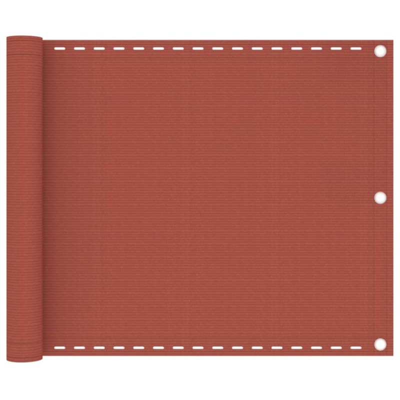 vidaXL Toldo para balcón HDPE terracota 75x600 cm vidaXL Toldo para balcón HDPE terracota 75x600 cm