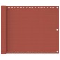 vidaXL Toldo para balcón HDPE terracota 75x600 cm vidaXL Toldo para balcón HDPE terracota 75x600 cm