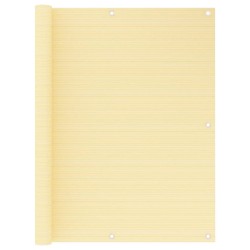 vidaXL Toldo para balcón HDPE beige 120x500 cm 