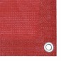 vidaXL Toldo para balcón HDPE rojo 75x300 cm 
