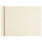 vidaXL Toldo para balcón HDPE crema 90x500 cm 