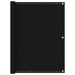 vidaXL Toldo para balcón HDPE negro 120x500 cm
