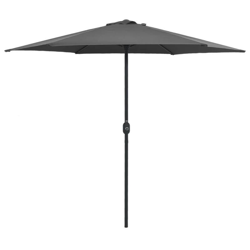 vidaXL Sombrilla de jardín palo de aluminio gris antracita 270x246 cm vidaXL Sombrilla de jardín palo de aluminio gris antracita 270x246 cm