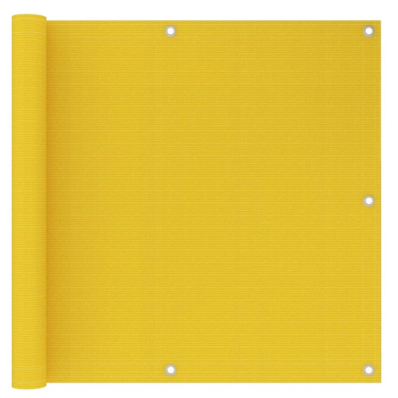 vidaXL Toldo para balcón HDPE amarillo 90x500 cm vidaXL Toldo para balcón HDPE amarillo 90x500 cm