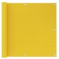 vidaXL Toldo para balcón HDPE amarillo 90x500 cm vidaXL Toldo para balcón HDPE amarillo 90x500 cm
