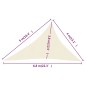 vidaXL Toldo de vela HDPE color crema 160 g/m² 4x5x6,8 m vidaXL Toldo de vela HDPE color crema 160 g/m² 4x5x6,8 m