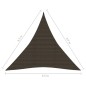 vidaXL Toldo de vela marrón HDPE 160 g/m² 4,5x4,5x4,5 m vidaXL Toldo de vela marrón HDPE 160 g/m² 4,5x4,5x4,5 m