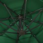 vidaXL Sombrilla de 4 niveles con poste de aluminio verde 3x3 m vidaXL Sombrilla de 4 niveles con poste de aluminio verde 3x3 m