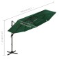vidaXL Sombrilla de 4 niveles con poste de aluminio verde 3x3 m vidaXL Sombrilla de 4 niveles con poste de aluminio verde 3x3 m