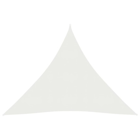 vidaXL Toldo de vela blanco HDPE 160 g/m² 4x4x4 m