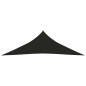 vidaXL Toldo de vela HDPE negro 160 g/m² 4x4x5,8 m
