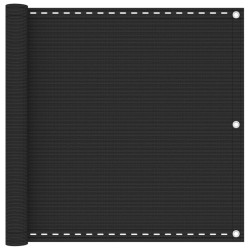 vidaXL Toldo para balcón HDPE gris antracita 90x300 cm 
