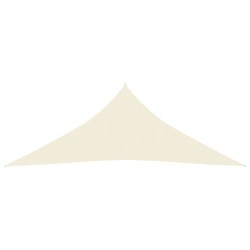 vidaXL Toldo de vela HDPE color crema 160 g/m² 4,5x4,5x4,5 m