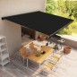 vidaXL Toldo de carrete motorizado antracita 500x300 cm