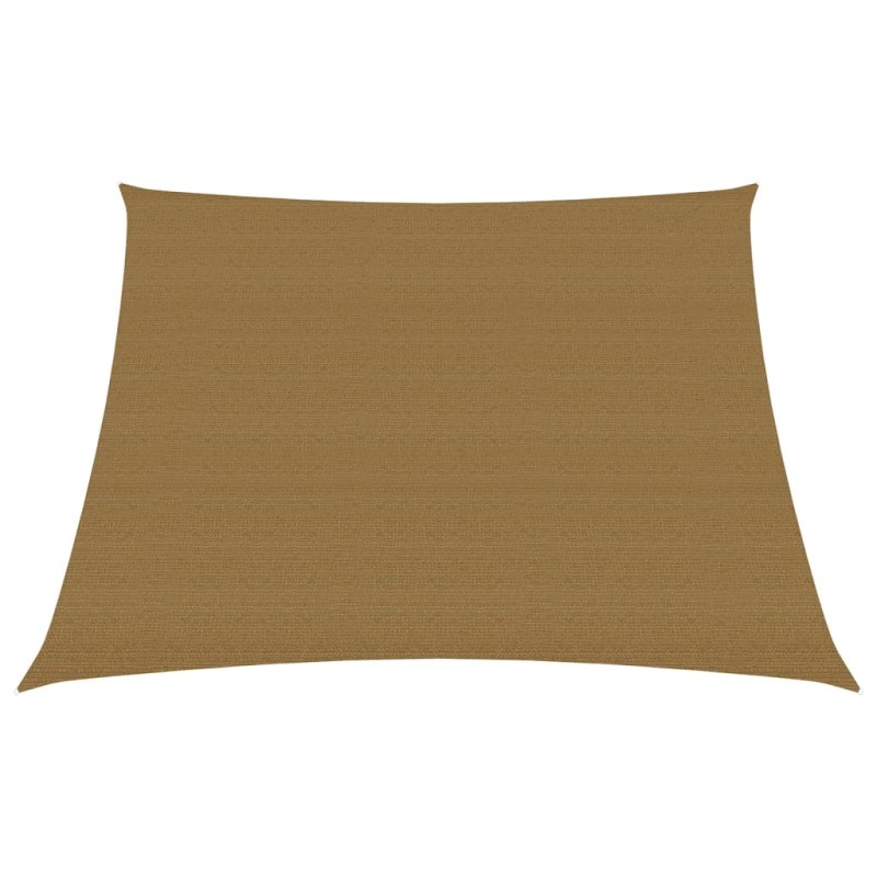 vidaXL Toldo de vela HDPE gris taupe 160 g/m² 3/4x2 m