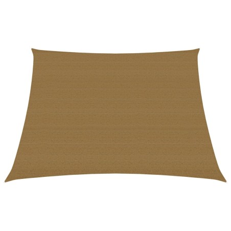 vidaXL Toldo de vela HDPE gris taupe 160 g/m² 3/4x2 m