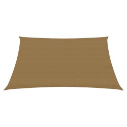 vidaXL Toldo de vela HDPE gris taupe 160 g/m² 3/4x2 m
