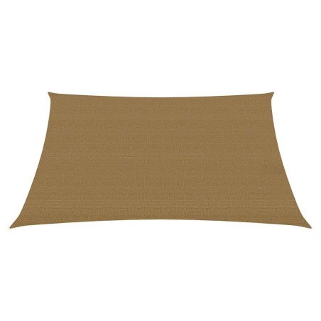 vidaXL Toldo de vela HDPE gris taupe 160 g/m² 3/4x2 m