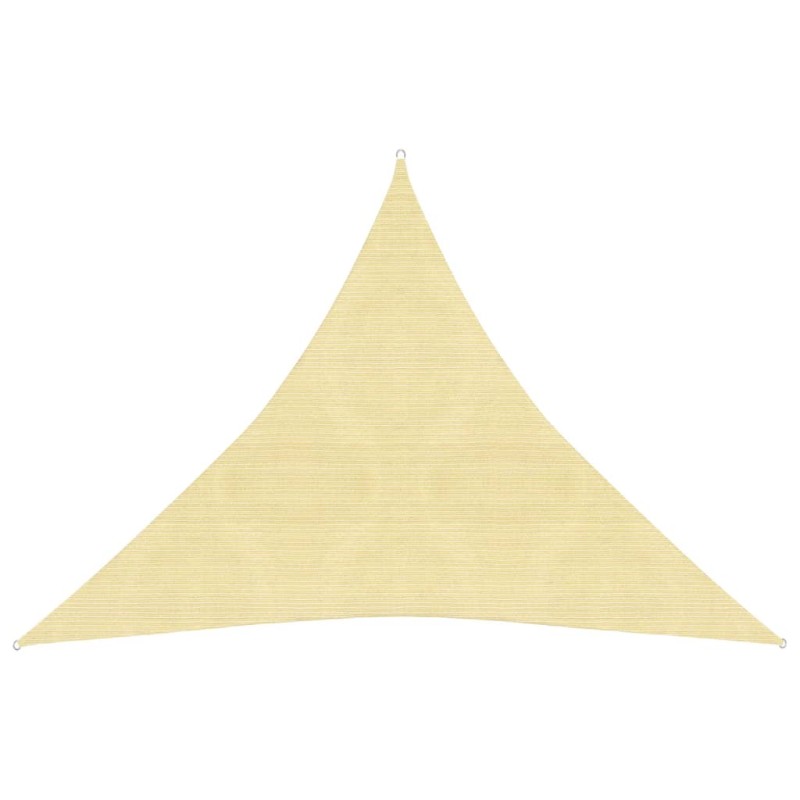 vidaXL Toldo de vela HDPE beige 160 g/m² 4x4x4 m vidaXL Toldo de vela HDPE beige 160 g/m² 4x4x4 m