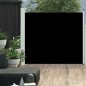 vidaXL Toldo lateral retráctil de jardín negro 100x300 cm vidaXL Toldo lateral retráctil de jardín negro 100x300 cm