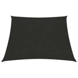 vidaXL Toldo de vela HDPE negro 160 g/m² 3/4x2 m