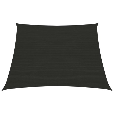 vidaXL Toldo de vela HDPE negro 160 g/m² 3/4x2 m