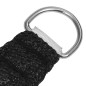 vidaXL Toldo de vela HDPE negro 160 g/m² 3/4x2 m vidaXL Toldo de vela HDPE negro 160 g/m² 3/4x2 m