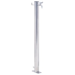 vidaXL Fuente de agua para jardín acero inoxidable redonda 80 cm