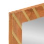 vidaXL Espejo de baño madera maciza mango marrón y cristal 50x70x3 cm vidaXL Espejo de baño madera maciza mango marrón y cristal 50x70x3 cm