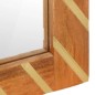 vidaXL Espejo de baño madera maciza mango marrón y cristal 50x70x3 cm vidaXL Espejo de baño madera maciza mango marrón y cristal 50x70x3 cm