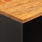 vidaXL Mueble de TV madera maciza mango marrón y negro 100x33,5x46 cm