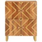 vidaXL Mueble auxiliar madera maciza mango marrón/negro 60x33,5x75 cm