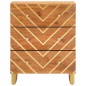 vidaXL Mueble auxiliar madera maciza mango marrón/negro 60x33,5x75 cm vidaXL Mueble auxiliar madera maciza mango marrón/negro 60x33,5x75 cm
