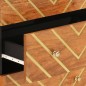 vidaXL Mueble auxiliar madera maciza mango marrón/negro 60x33,5x75 cm vidaXL Mueble auxiliar madera maciza mango marrón/negro 60x33,5x75 cm