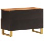 vidaXL Mueble de TV madera de mango marrón negro 70x33,5x46 cm