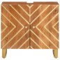 vidaXL Mueble para lavabo de baño madera maciza mango marrón y negro vidaXL Mueble para lavabo de baño madera maciza mango marrón y negro