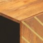 vidaXL Mueble para lavabo de baño madera maciza mango marrón y negro vidaXL Mueble para lavabo de baño madera maciza mango marrón y negro