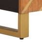 vidaXL Mueble para lavabo de baño madera maciza mango marrón y negro vidaXL Mueble para lavabo de baño madera maciza mango marrón y negro