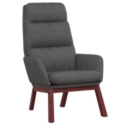 vidaXL Sillón de relax de tela gris oscuro
