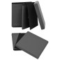 vidaXL Taburetes de almacenaje plegables 2 uds gris PVC vidaXL Taburetes de almacenaje plegables 2 uds gris PVC