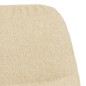 vidaXL Silla mecedora de tela blanco crema vidaXL Silla mecedora de tela blanco crema